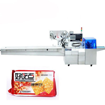 Mudah Dioperasikan Horizontal Bakery Biscuit Packing Machine